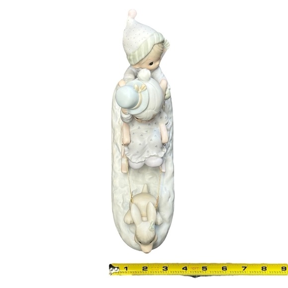 Precious Moments Vintage “Oh What Fun it is to Ride” Ceramic Holiday Figurine - Picture 8 of 9